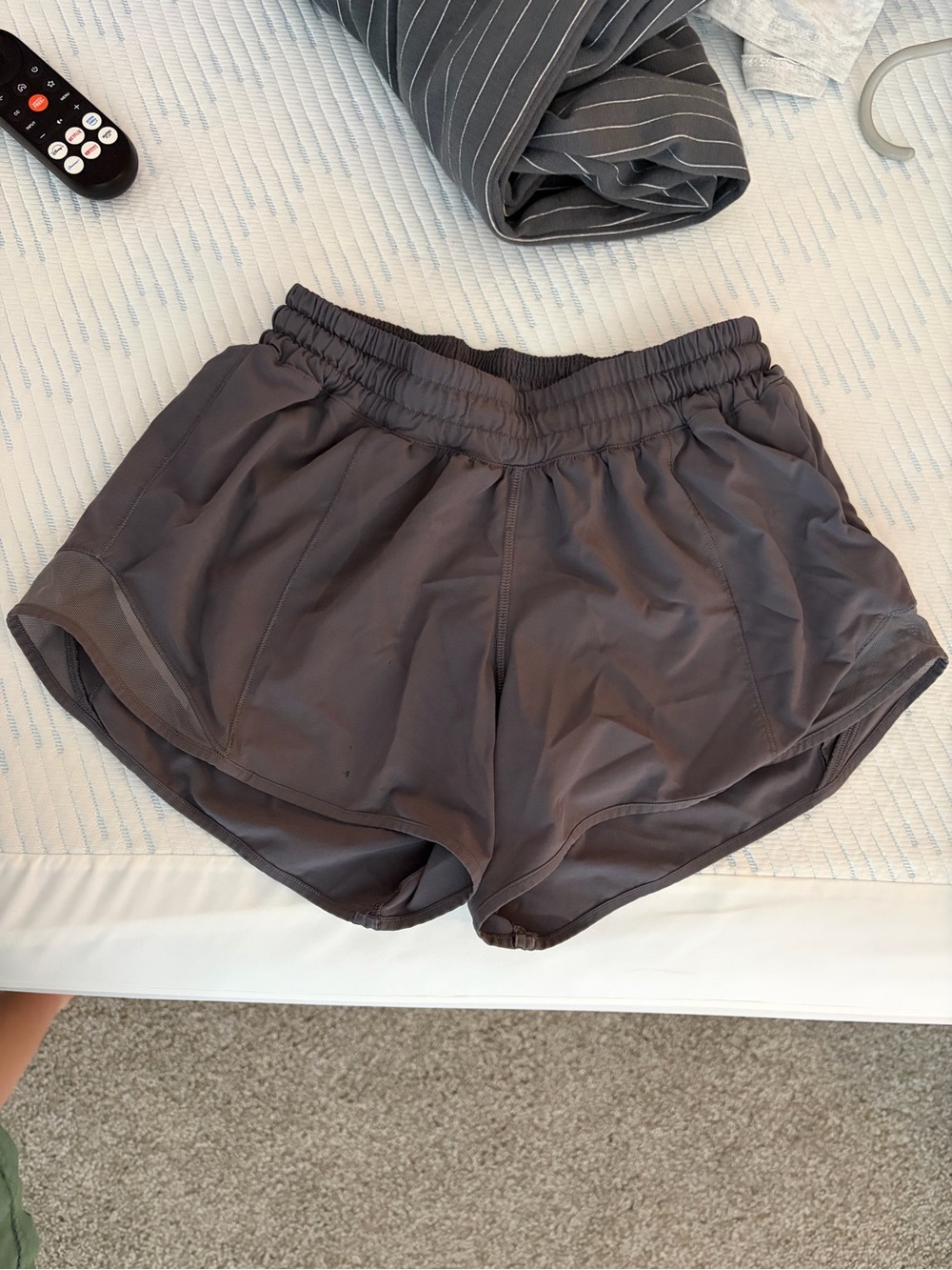 Lululemon Women's Athletic Running Shorts - Charcoal